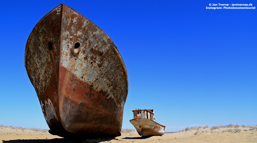 Aralsøen ved Muynak i Usbekistan - Silkevejsrejser